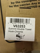 ICO Bath V63253 Volkano Summit Double Robe Hook,Chrome MSRP $50