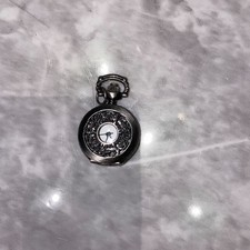 Quartz Small Pocket Necklace Watch Face Encased in Metal