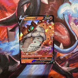 volcarona v pokemon card value Pokemon TCG - Volcarona V Evolving Skies Full Art Holo Card 021/203 main image 0