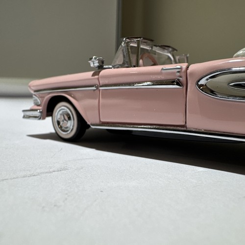Franklin Mint 1:43 1958 Edsel Citation Convertible Pink Diecast Car B11KC72 - Picture 14 of 19