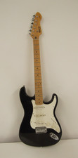 ROCKWOOD Hohner LX90L Black Electric Guitar & Case, Fabulous Condition.  #W12