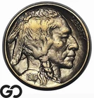 1915-D Buffalo Nickel, Key Denver Issue, Flashy Choice AU++