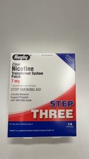 Rugby Clear Nicotine Transdermal System Patch - Step 3 - 7mg 14 Patches