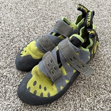 La Sportiva Tarantula Rock Climbing Shoes Men's US 10 EUR 43 Green Gray Black