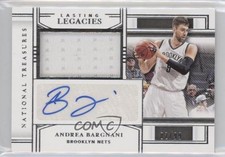 2020-21 Panini National Treasures Lasting Legacies 2/99 Andrea Bargnani Auto s3g