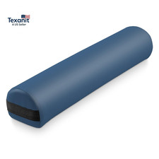 3/4 round Massage Table Bolster Pillow Pad - 26 X 6 X 4-1/2 Inch - Blue