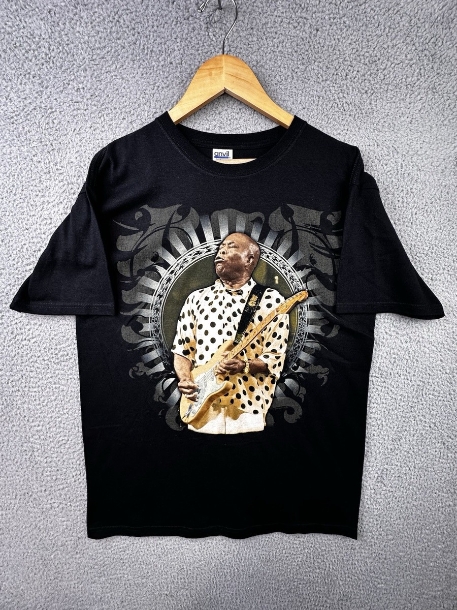 Buddy Guy Blues Guitar 2010 Tour T shirt Adult Large Black Anvil View 3