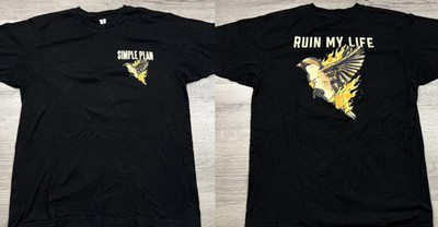 Simple Plan Merch Ruin My Life Unisex T-shirt, size S-5XLT-ShirtTshirt