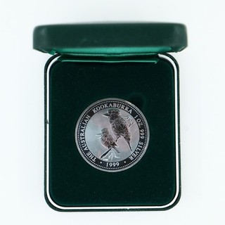 1999 PM 1oz Silver Kookaburra Coin P100 Mint Mark
