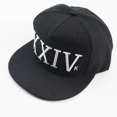 New Bruno Mars 24k Magic Baseball Cap Black and Red Hat Hip Hop