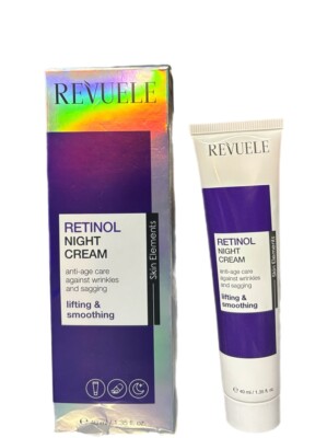 Revuele Retinol Night Cream Anti-Age Wrinkles Lift Smooth & Tighten 1.35oz NIB