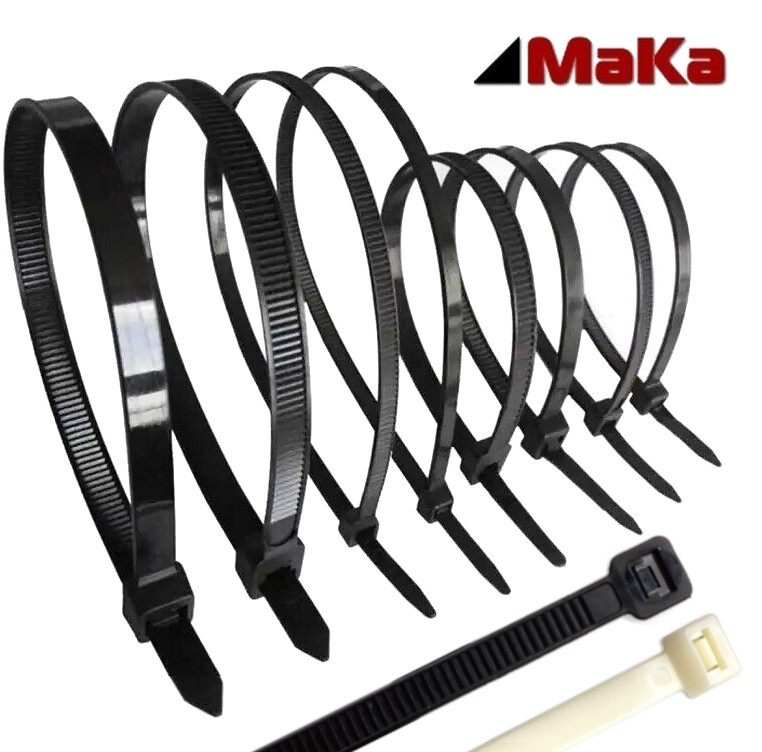 Makashop24 Kabelbinder 368 X 4,8 Mm Weiß - PA 6.6 Industriequalität, 1000 Stück, UV-beständig Für Innen & Außen