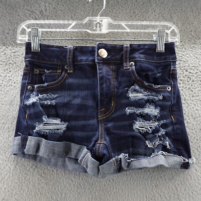 American Eagle Jean Shorts Women's Size Blue Denim