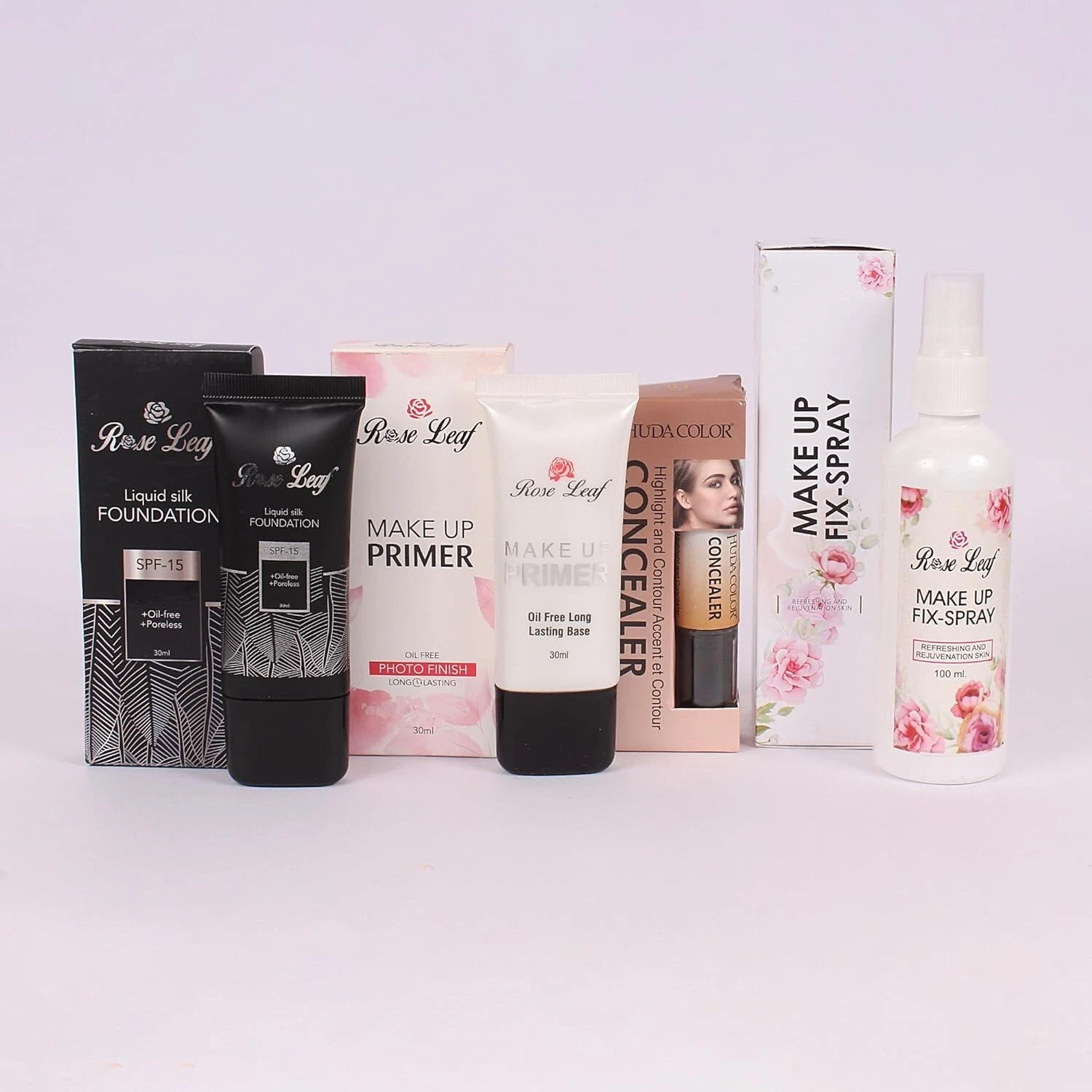 4 in 1 Makeup Kit set for Women Including Foundation Makeup Primer Concealer 4 S