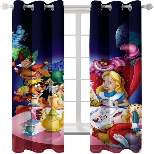 Girls3Dbeauty Princess Bedroom Blackout Curtains Thermal Ring Top Eyelet Gift - Picture 12 of 13