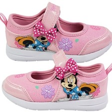 Disney Minnie Shoes for Girls - Pink Mary Jane LED Light Up Shoes Size 10 19cm 