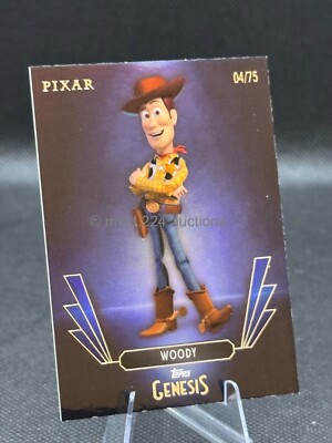Topps 2025 Disney Genesis WOODY Blue #04/75 Card 44 Pixar Marvel Star Wars