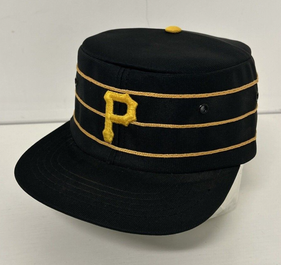 VTG 80s Pittsburgh Pirates Pillbox Snapback Sports Specialties Stripe