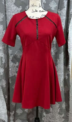 strapless open back dress Heart Cut Out Long Sleeve Mini Dress in Fire Red - 6 main image 0