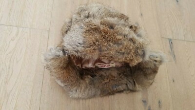 REPLAY Fellmütze braun Casual-Look Damen Mütze Cap Fur Hat