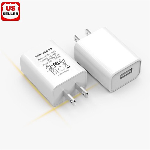 US Plug 5V 1A USB Port Wall Charger 5 Volt 1 Amp AC-DC Power Adapter Converter - Afbeelding 1 van 7