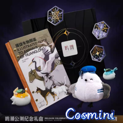 Official Game Wuthering Waves Yangyang Gift Box Plush Doll Metal Badge Pin Book