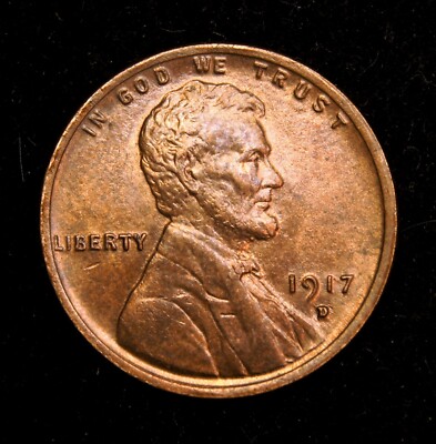 1917-D  Lincoln Wheat Cent  MS++++R/B