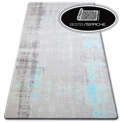 Tapis Moderne Gris Rectangulaire ACRYL Laine & Viscose « PATARA » Abstrait - Photo 1/4