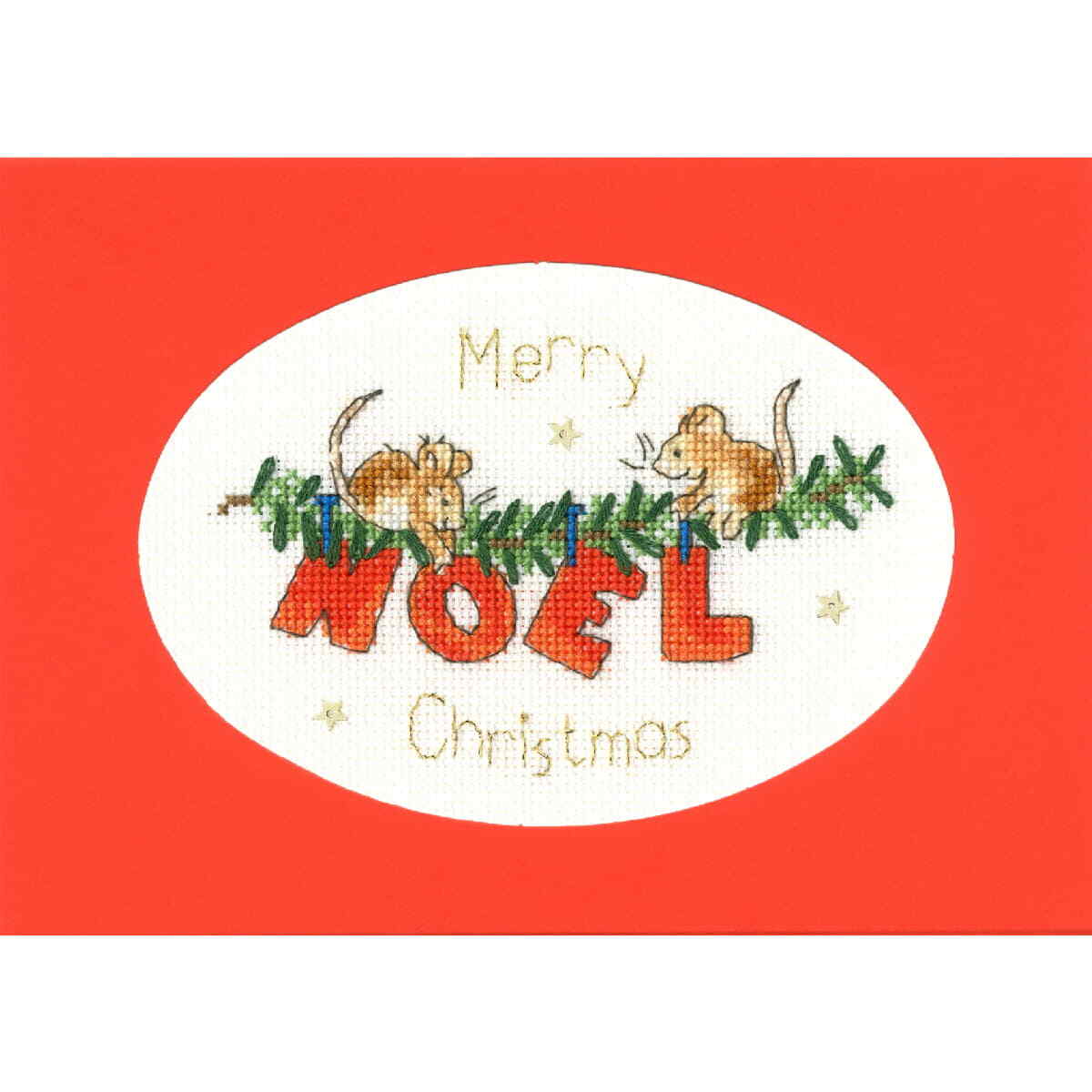 Bothy Threads  greating card counted cross stitch kit ""The First Noel"", XMAS39,