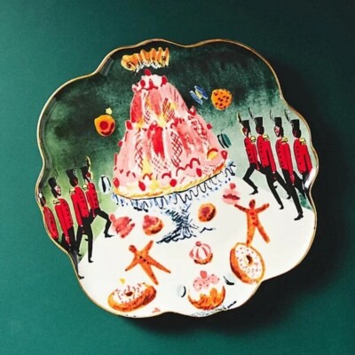 Anthropologie Pauline de Roussy de Sales Nutcraker Dessert Plate