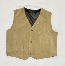 Concealed Carry Outfitters Men's Vest XL Pockets Snap Up Khaki Tan USA