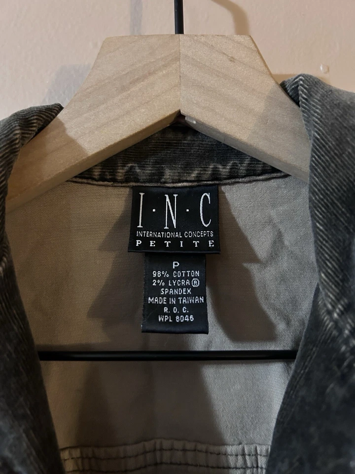 Chaqueta de pana Y2k para mujer pequeña verde envejecida Bella Swan Dark Academia Foto 3 de 4