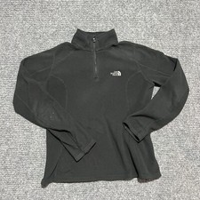 North Face Pullover Womens Small Black 1/4 Zip Performance Fleece Lightweight