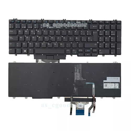 New for DELL Precision 7530 7730 7540 7740 E7530 M7530 Keyboard Spanish BACKLIT