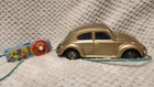 Vintage VW Bandai Japan Battery Operated Remote Control Volkswagen Beetle Car