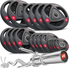 Hop-Sport Olympia Hantelset 114 KG SZ-Stange Curlstange Hantelcheiben 50mm