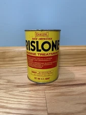 Vintage New Shaler Rislone Engine Treatment Full 1 Qt Motor Oil Can NOS
