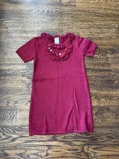 Gymboree Holiday Red Sweater Sparkle Gem Dress Girl Christmas Size 5