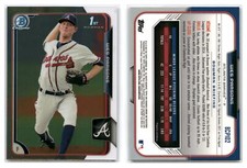 2015 Bowman Chrome Prospects #BCP102 Wes Parsons Atlanta Braves