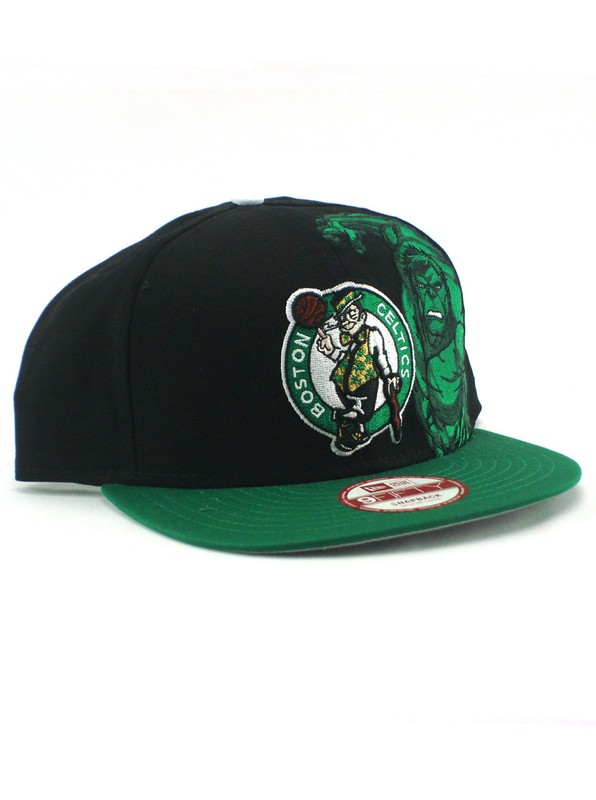 New Era Boston Celtics Hulk 9fifty Snapback Hat NBA Adjustable Marvel Comics NWT