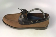 Sperry Brown Suede Leather Leeward Topsider Boat Shoes Size 10M 0777896