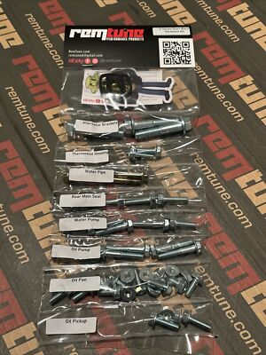 #ad Honda Acura D SERIES Short Block Hardware Bolt Kit Oil Pan Water Pump TStat 42Pc $69.95