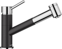 Blanco KANO-S Vario KüChenarmatur Hochdruck Silgranitschwarz/Chrom 527963