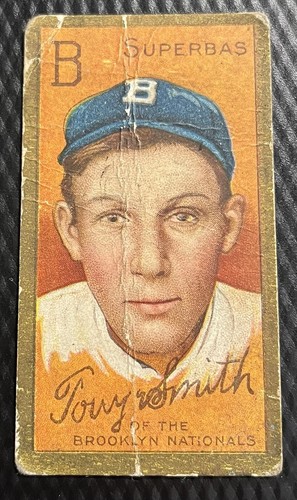 T205 Piedmont Tony Smith Brooklyn Low Grade w/ Crease & Paper Loss