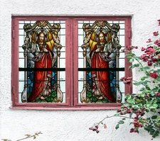 3D King Nobility ZHUA95 Window Film Print Sticker Cling Stained Glass UV