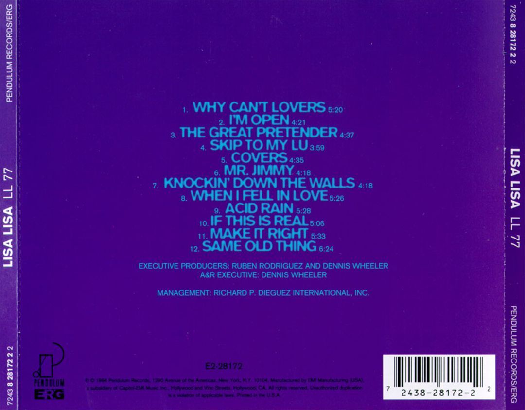 Lisa Lisa: LL 77: CD Lisa Lisa: LL 77: CD