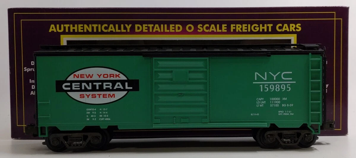 MTH 20-9300 O Gauge New York Central Box Car #159895 NIB