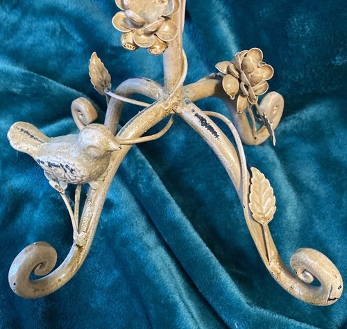 Vtg Wrought Iron Mannequin Jewelry/Scarf Display Stand Decor 32”hx12”w - Picture 5 of 6