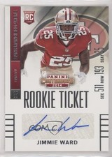 2014 Panini Contenders Jimmie Ward (Sec Row Seat) #142 Auto 1l2
