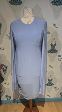 Gorgeous Light Blue Cape Sleeve Tunic Dress, Club L London, 16